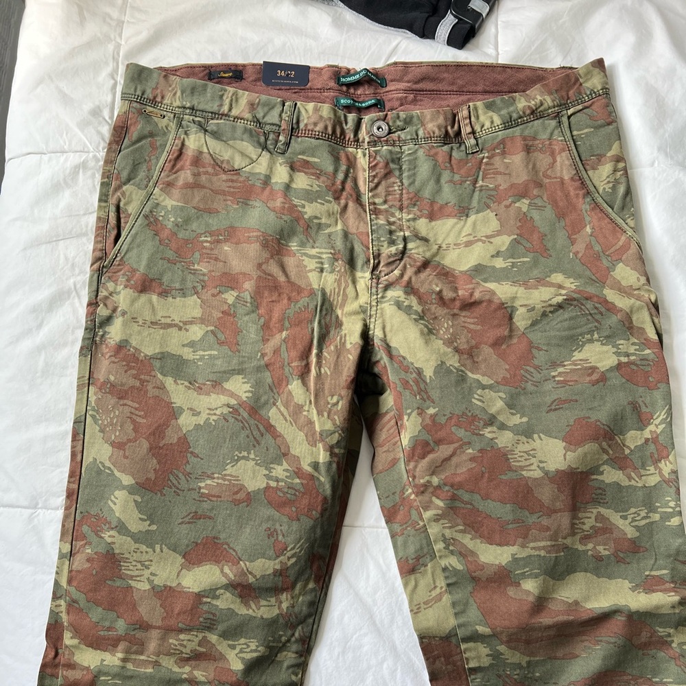 Scotch & Soda Camo Pants brand new 34x32